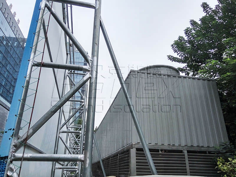 商業(yè)屋面裙樓中央空調冷卻塔降噪方案！降噪？減振誰為主？