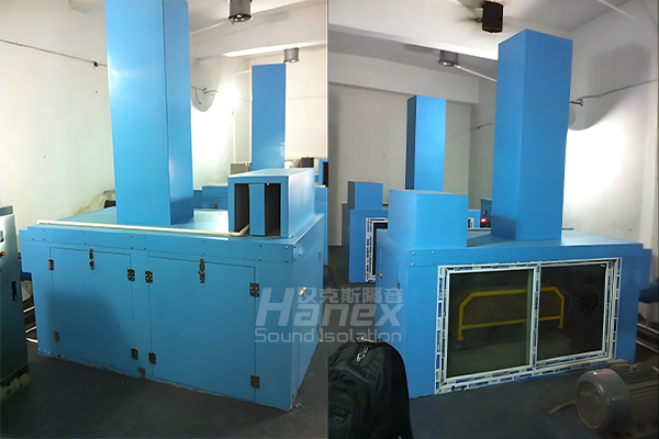 株洲某污水處理廠羅茨風(fēng)機(jī)隔聲罩項目案例